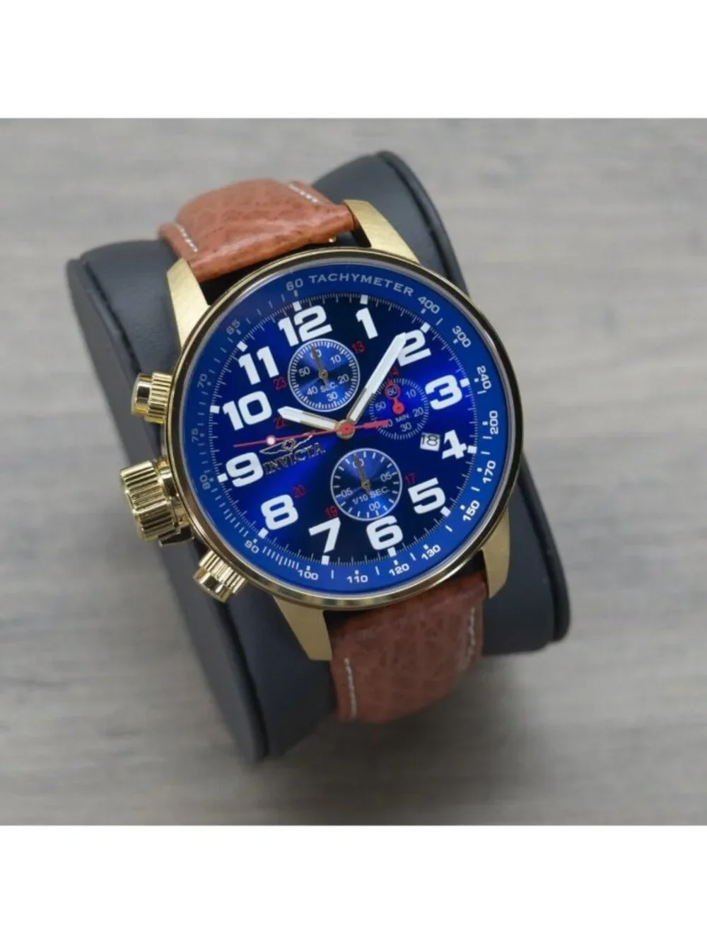 Stylish Men's Left-Handed Quartz Watch with Leather Strap - Perfect for Everyday